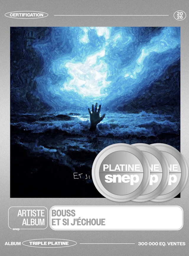 Bouss goes triple platinum with Depuis le temps