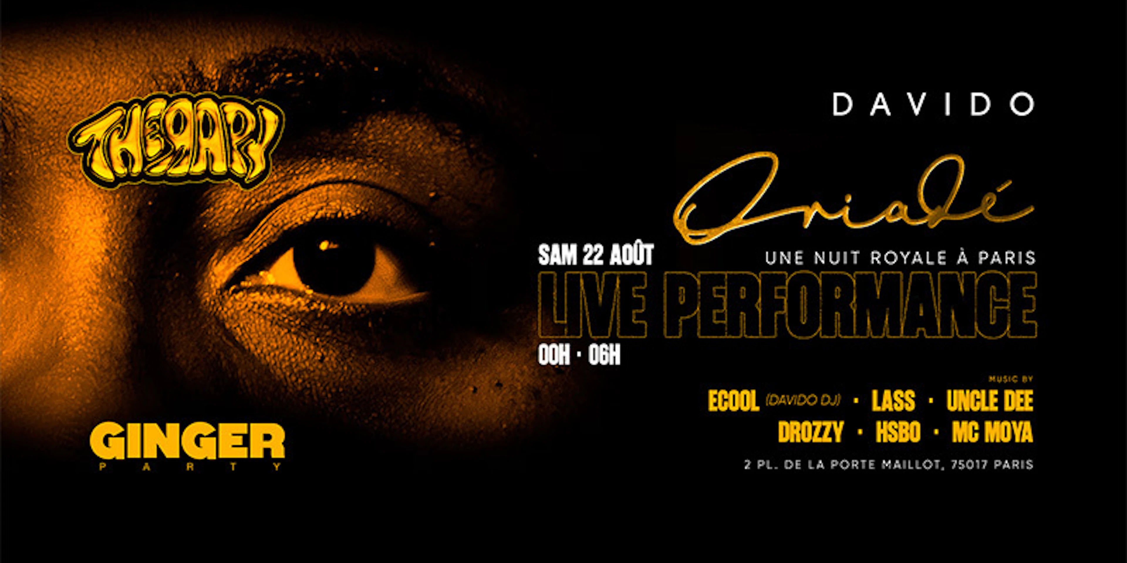 Davido announces a Paris night for his ORIADE album